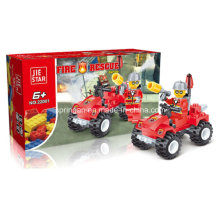 Firefighters Series Designer Fire Four-Wheel Drive Vehicle Block Toys